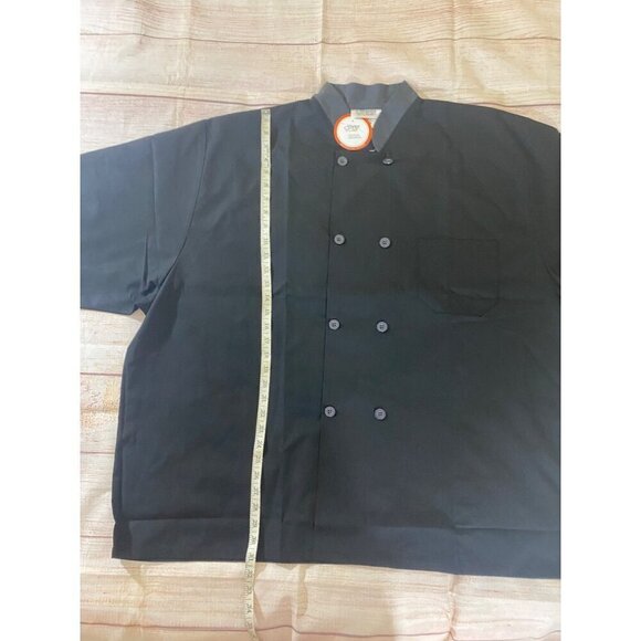 NWT Happy Chef Mens Bundle Of Four Black Chef Tops - 4XL - Picture 5 of 11